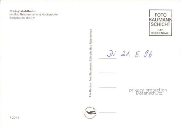 Bad Reichenhall Predigtstuhlbahn Bergstation Hochstaufe – Bild 2