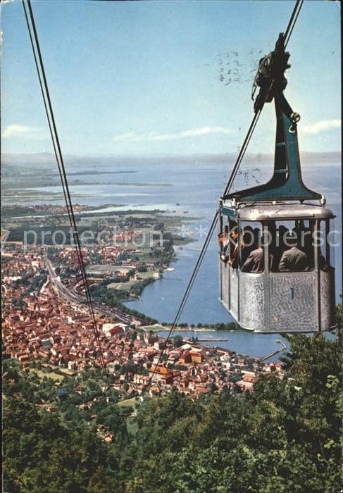 Bregenz Vorarlberg Pfänderbahn Seilbahn Panorama Bodensee