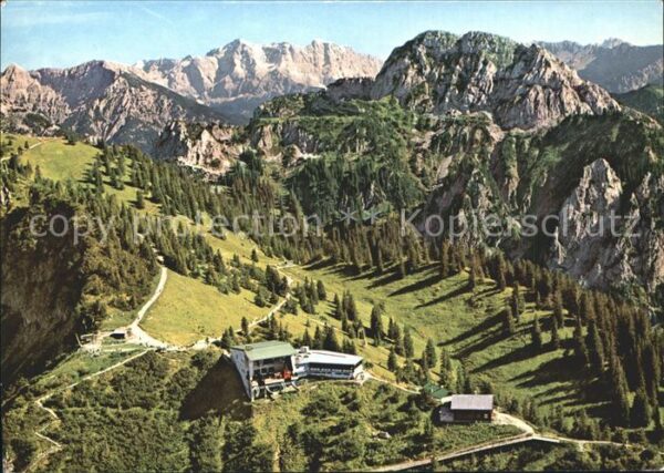 Schwangau Tegelbergbahn Bergstation Blick auf Zug