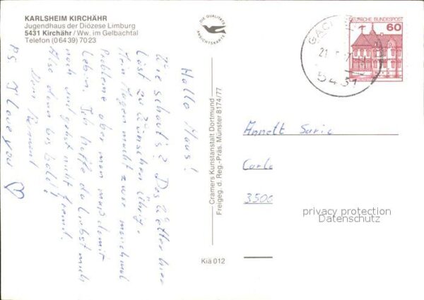 Kirchaehr Westerwald Fliegeraufnahme Jugendhaus Diözese Limb – Bild 2