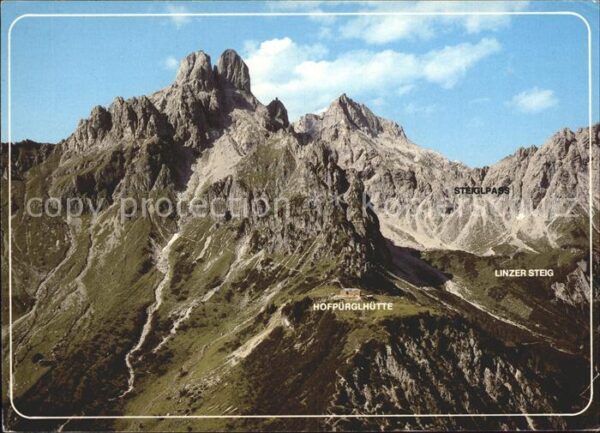 Hofpuerglhuette Bischofsmütze Linzer Steig Steiglpass