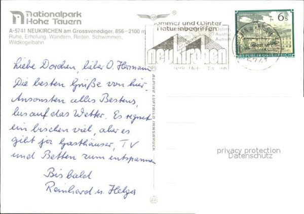 Neukirchen Grossvenediger Nationalpark Hohe Tauern Wildkogel – Bild 2