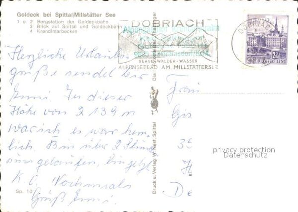 Doebriach Millstaettersee Goldeck Spittal Goldeckbahn Krendlmarbe – Bild 2