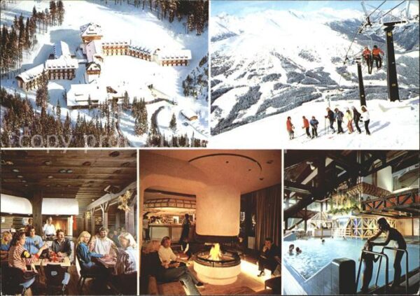 Katschberghoehe Club Robinson Skifahrer Skilift Schwimm