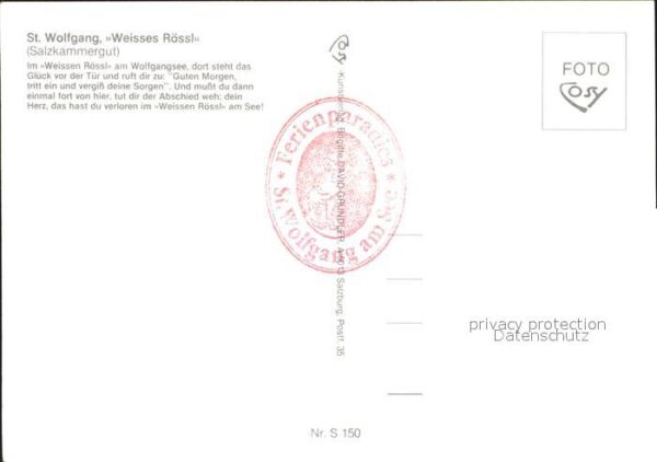 St Wolfgang Wolfgangsee Weissen Rössl – Bild 2
