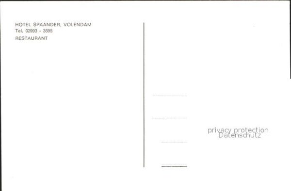 Volendam Hotel Spaander Restaurant – Bild 2