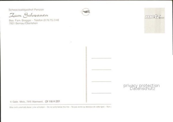 Bernau Schwarzwald Gasthof Pension zum Schwanen – Bild 2