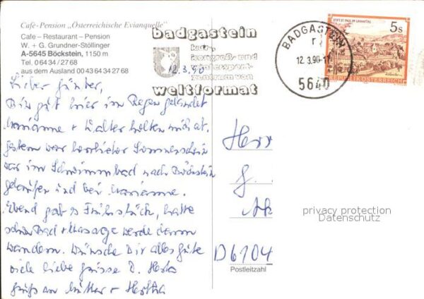 Boeckstein Cafe Pension Österreichische Evianquell – Bild 2