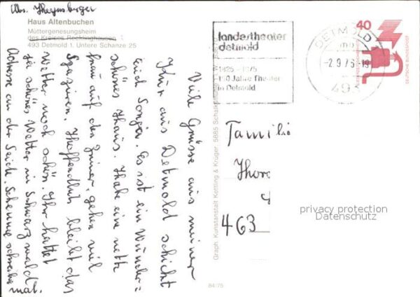 Detmold Haus Altenbuchen Muttergenesunsgheim – Bild 2