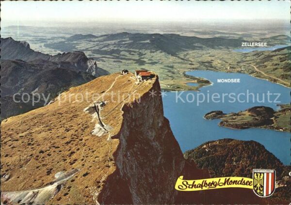 Schafberg Salzkammergut Fliegeraufnahme Zellersee Mondsee Bergh