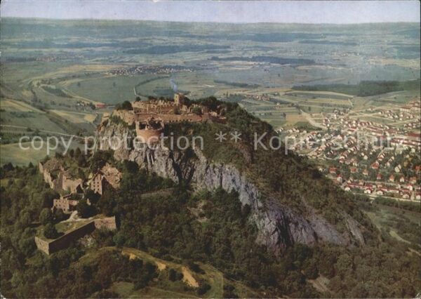 Singen Hohentwiel Burgruine Fliegeraufnahme