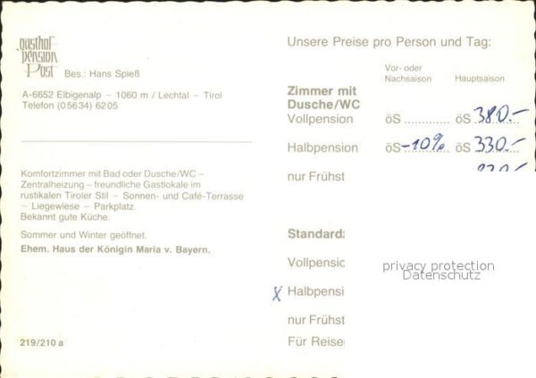 Elbigenalp Hotel Gasthof Post – Bild 2