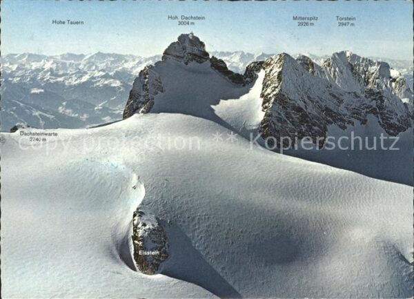 Hoher Dachstein Hohe Tauern Mitterspitz Trostein Dachst