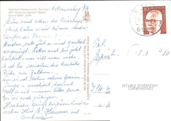 Dallau Naturheil-Sanatorium Dr Dorschner – Bild 2