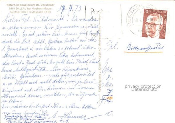 Dallau Naturheil Sanatorium Dr Dorschner – Bild 2