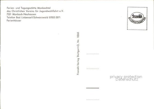 Monbach-Neuhausen Enzkreis Ferienhäuser Christlichen Vereins Jugen – Bild 2