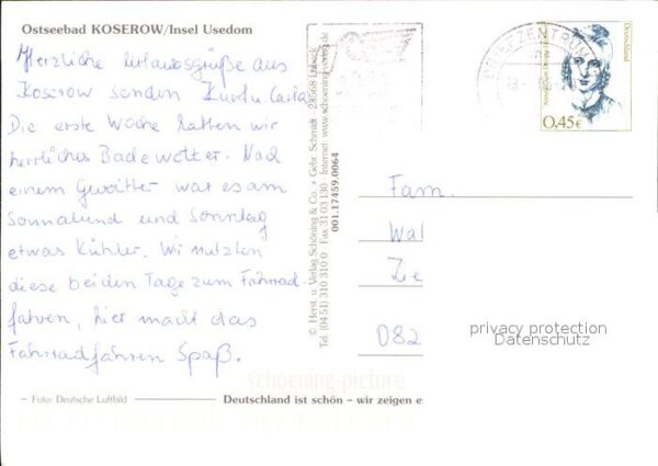 Koserow Ostseebad Usedom Fliegeraufnahme Insel Usedom – Bild 2