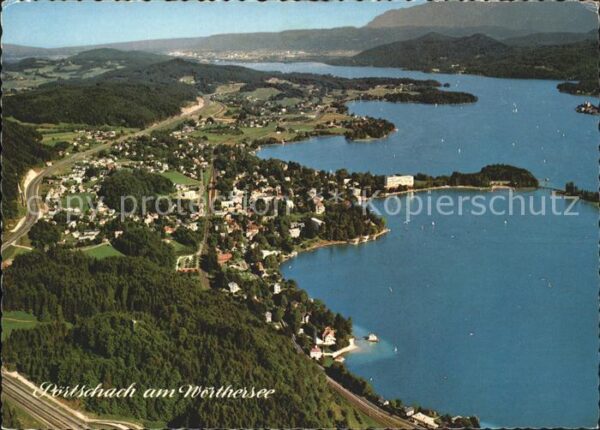 Poertschach Woerthersee Fliegeraufnahme