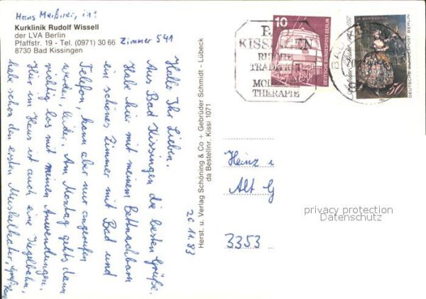Bad Kissingen Kurklinik Rudolf Wissell – Bild 2