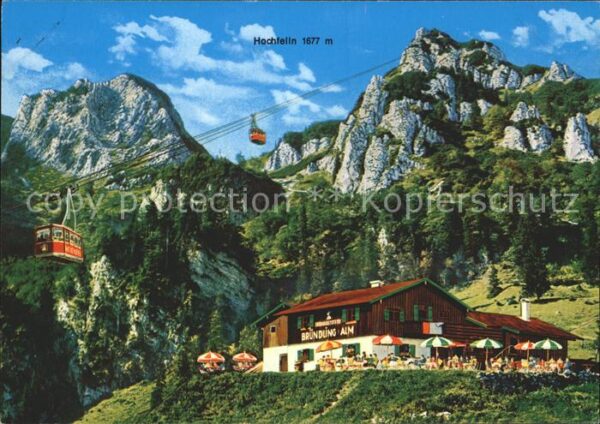 Hochfelln Bergen Brünlingalm Hochfellnseilbahn