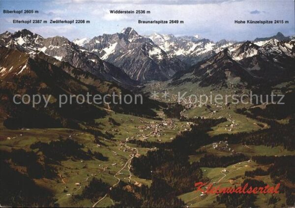Kleinwalsertal Biberkopf Elferkopf Zwölferkopf Widders
