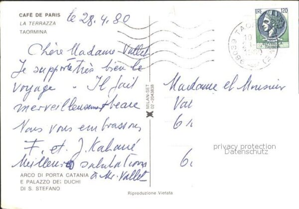 Taormina Sizilien Cafe de Paris Terrazza – Bild 2