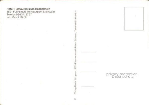 Fuchsmuehl Hotel Gasthof zum Hackelstein – Bild 2