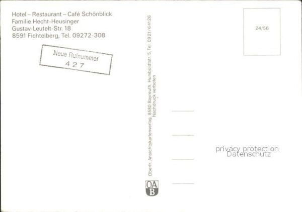 Fichtelberg Bayreuth Hotel Restaurant Schönblick – Bild 2