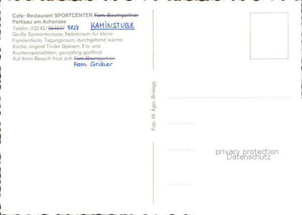 Pertisau Achensee Cafe Restaurant Sportcentrum – Bild 2