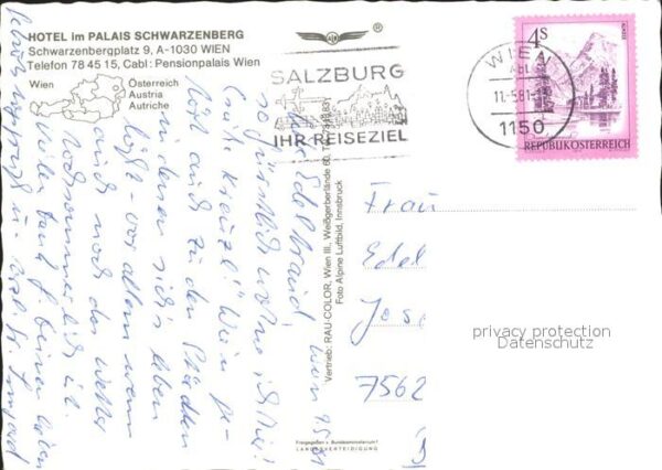 Wien Hotel Palais Schwarzenberg – Bild 2
