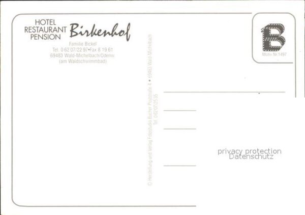 Wald-Michelbach Hotel Restaurant Birkenhof – Bild 2