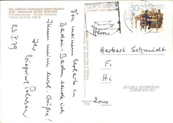 Baden-Baden Cafe Restaurant Altes Schloss – Bild 2