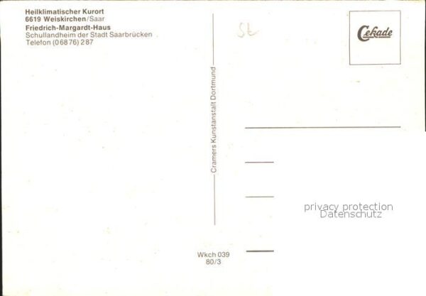 Weiskirchen Saar Friedrich Margardt Haus Schullandheim S – Bild 2