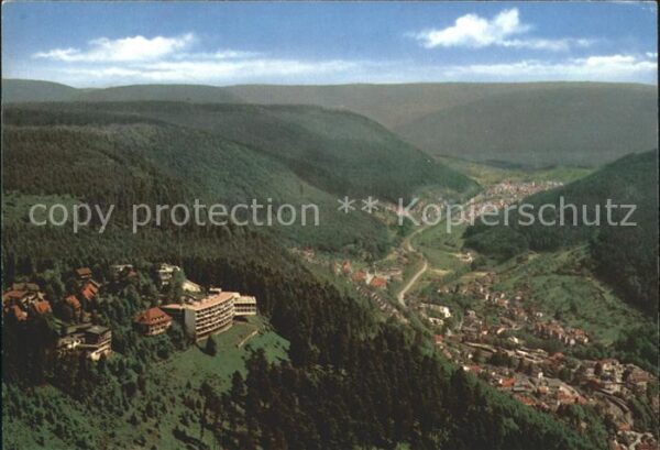 Wildbad Schwarzwald Fliegeraufnahme