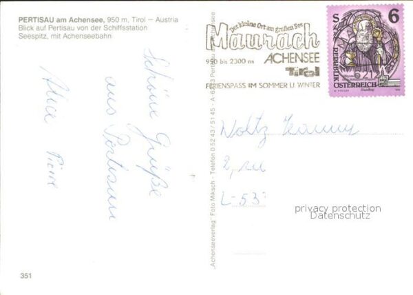Pertisau Achensee Schiftsstation Seespitz Achenseebahn – Bild 2