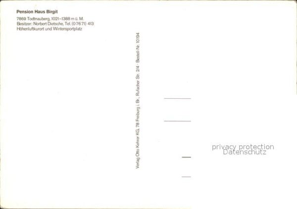 Todtnauberg Pension Birgit – Bild 2