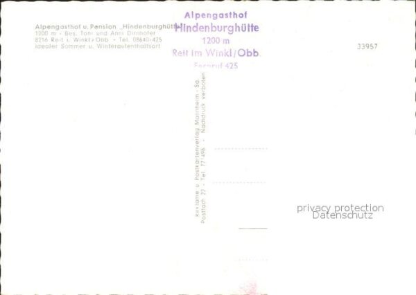 Reit Winkl Alpengasthof Hindenburghütte – Bild 2