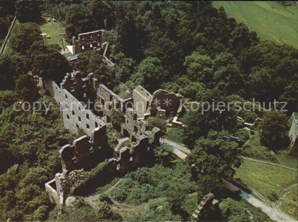 Singen Hohentwiel Fliegeraufnahme Burgruine