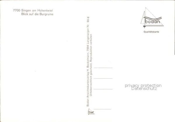 Singen Hohentwiel Fliegeraufnahme Burgruine – Bild 2