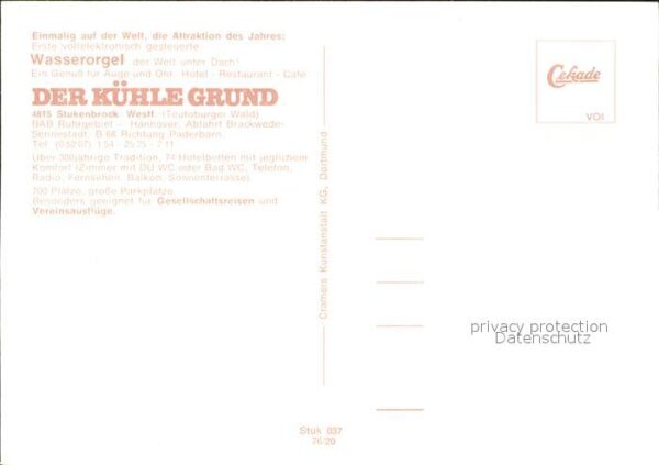 Stukenbrock Wasserorgel Kühle Grund – Bild 2
