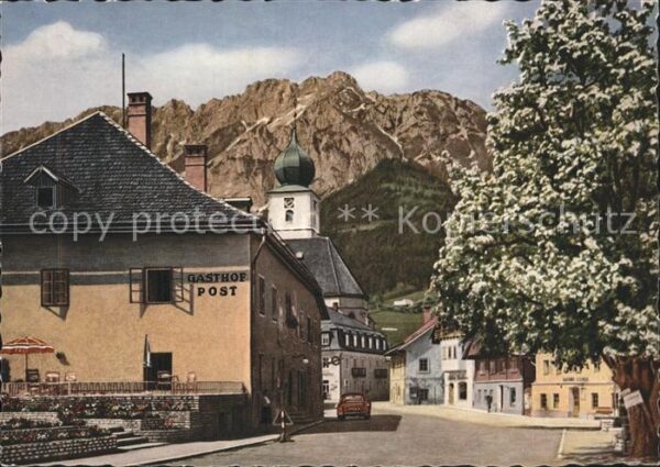 Groebming Steiermark Hauptplatz mit Kamm