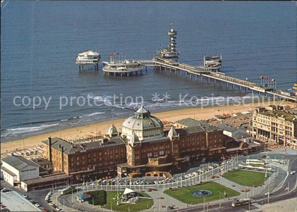 Scheveningen Fliegeraufnahme Seebrücke Strand