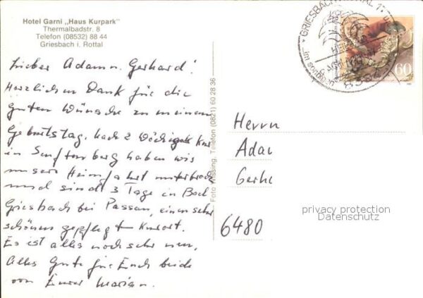 Griesbach Rottal Hotel Garni Haus Kurpark – Bild 2