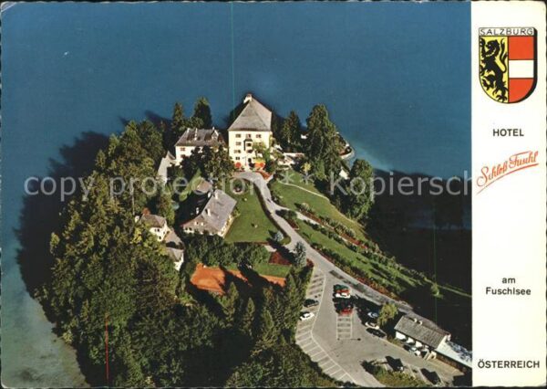 Hof Salzburg Fliegeraufnahme Schloss Fuschl