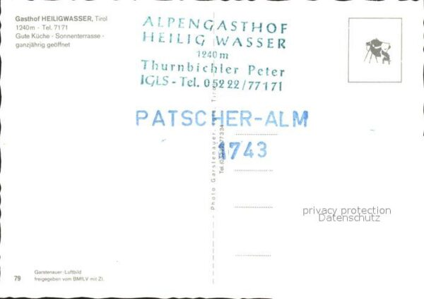 Tirol Region Gasthaus Heiligwasser – Bild 2