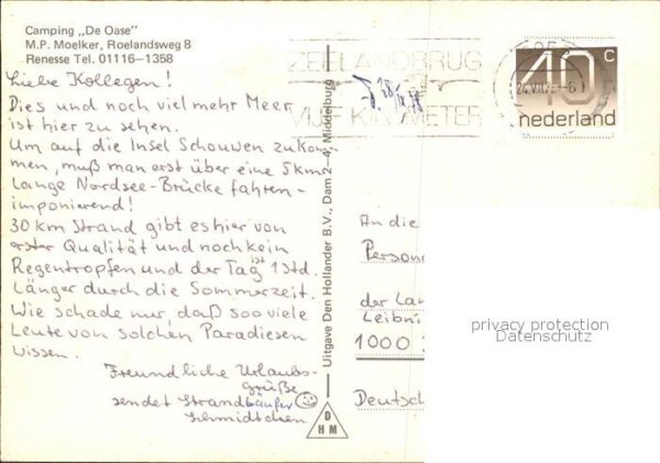 Renesse Fliegeraufnahme Camping De Oase – Bild 2