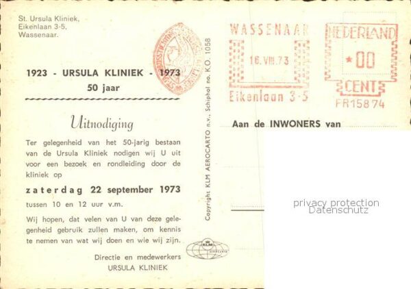 Wassenaar Fliegeraufnahme St. Ursula Klinik – Bild 2