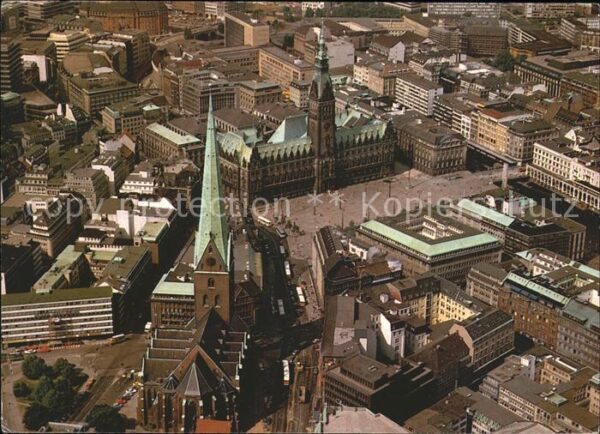 Hamburg St. Petrikirche Rathaus Markt