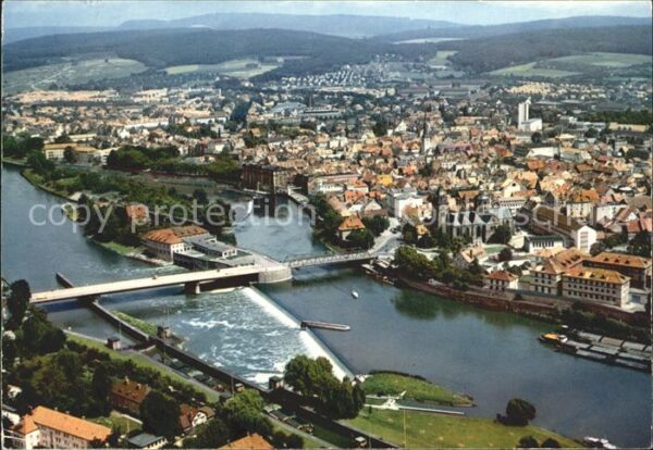 Hameln Weser Fliegeraufnahme Weser Brücke