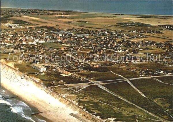 Wenningstedt Sylt Fliegeraufnahme mit Strand